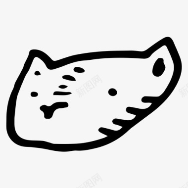 侏儒猫猫脸宠物图标图标