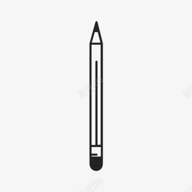 铅笔画笔橡皮擦图标图标