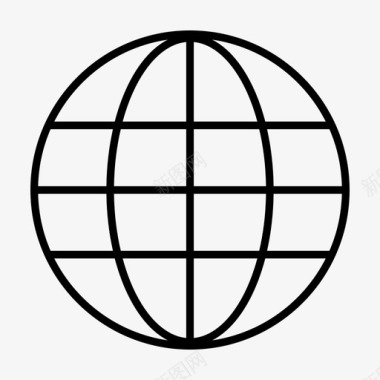 地球互联网球体图标图标