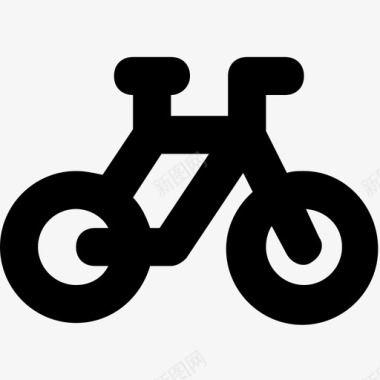 自行车运动旅游和地点平滑线图标图标
