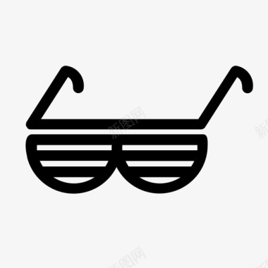 太阳镜墨镜眼镜图标图标