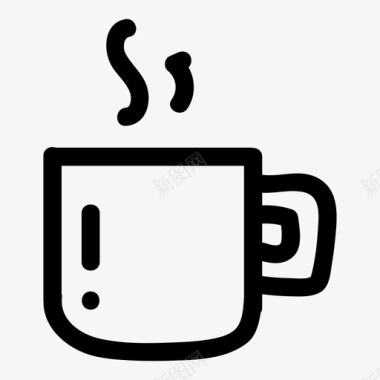 茶咖啡杯子热的图标图标