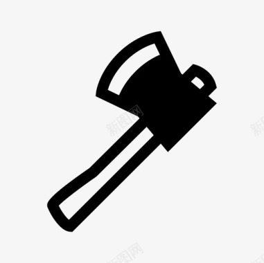 樵夫斧头农场工具图标图标