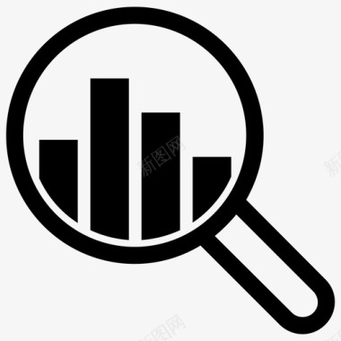 市场分析分析搜索图标图标
