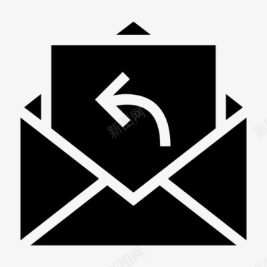 电子邮件接收标志符号图标图标