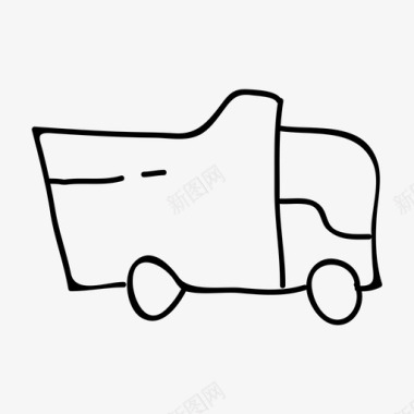 婴儿玩具自卸卡车运输工具卡车玩具图标图标