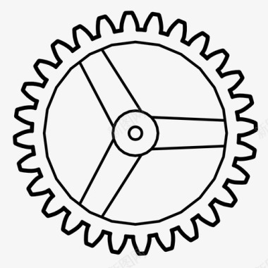 时光齿轮齿轮发动机机器图标图标
