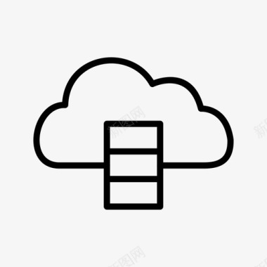 数据库云服务器图标图标