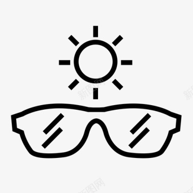 太阳镜时尚夏季图标图标