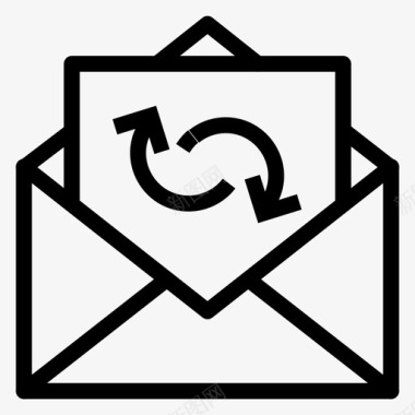 重新加载电子邮件联系人信件图标图标