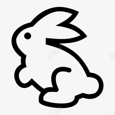 兔子兔子动物森林图标图标