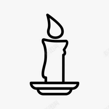 蜡烛生日装饰图标图标