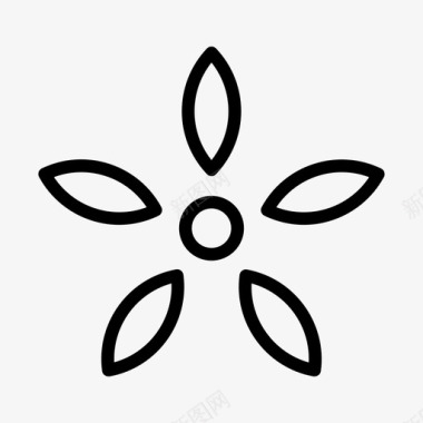 花花瓣植物图标图标