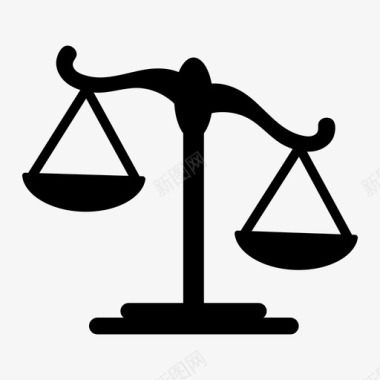 正义法律天平图标图标