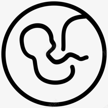 保健和医疗婴儿胚胎胎儿产科图标图标