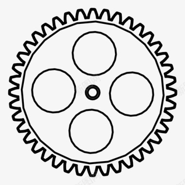 齿轮螺丝齿轮发动机机器图标图标