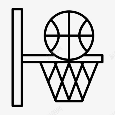 篮球扣篮运动图标图标