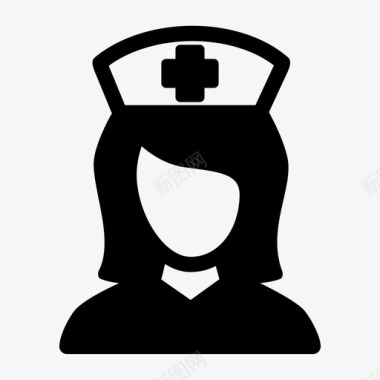 助理护士护士助理女护士图标图标