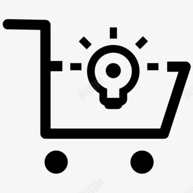 电子商务解决方案想法购物图标图标