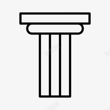 希腊古希腊柱图标图标