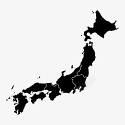 icon地区日本地图亚洲国家图标高清图片