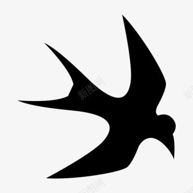 燕子动物马丁图标图标