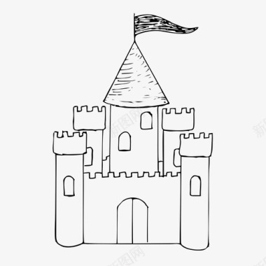 城堡要塞房子图标图标