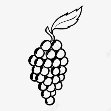 葡萄水果图标图标