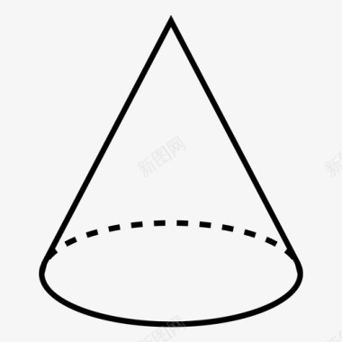 圆锥体三维公式图标图标