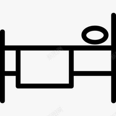 患者床诊所医疗保健图标图标