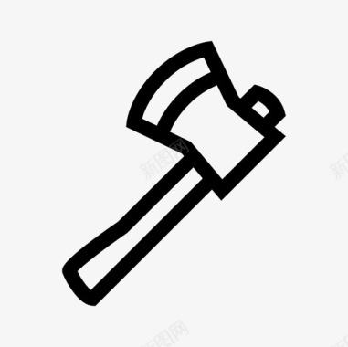 樵夫斧头农场工具图标图标