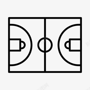 篮球上篮篮球场场地比赛图标图标