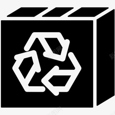 回收箱回收产品废品图标图标