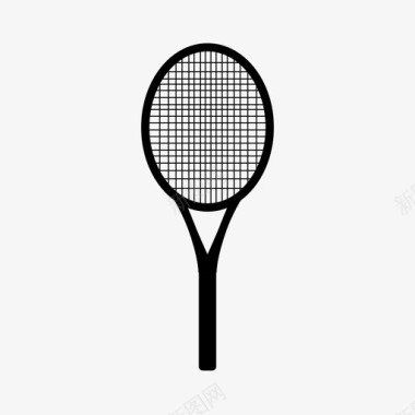 网球拍比赛发球图标图标