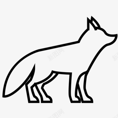 狐狸动物森林图标图标