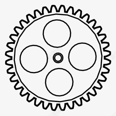 门禁机器齿轮发动机机器图标图标