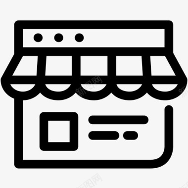 电子商务网站网上购物销售图标图标