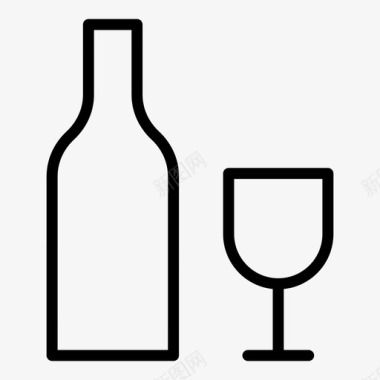 酒瓶子庆典图标图标