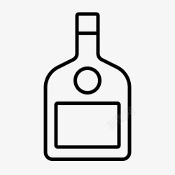 白酒生产威士忌瓶酒精饮料图标高清图片