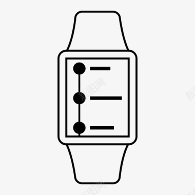 智能电子产品applewatch运输应用程序公共汽车地铁图标图标