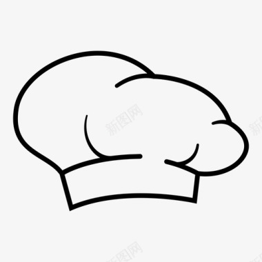 头儿厨师帽子图标图标