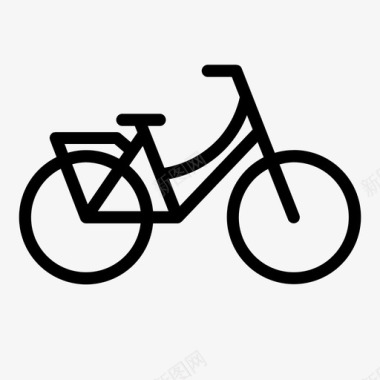 阿姆斯特丹基本自行车自行车自行车架图标图标
