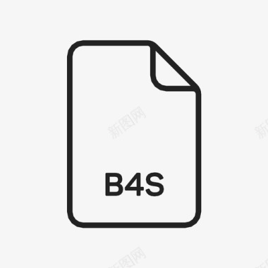 b4s文件扩展名播放列表文件图标图标