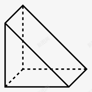 几何图框三角棱镜几何图标图标