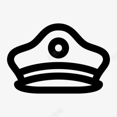 海军帽划船帽航海帽图标图标