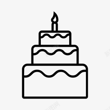 生日蛋糕生日快乐图标图标