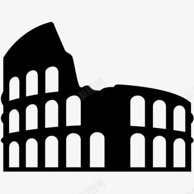 罗马建筑物图标
