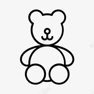幼儿背景泰迪熊婴儿托儿所图标图标