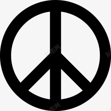 和平符号表情符号无战争图标图标