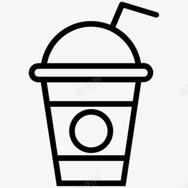 奶昔饮料咖啡图标图标